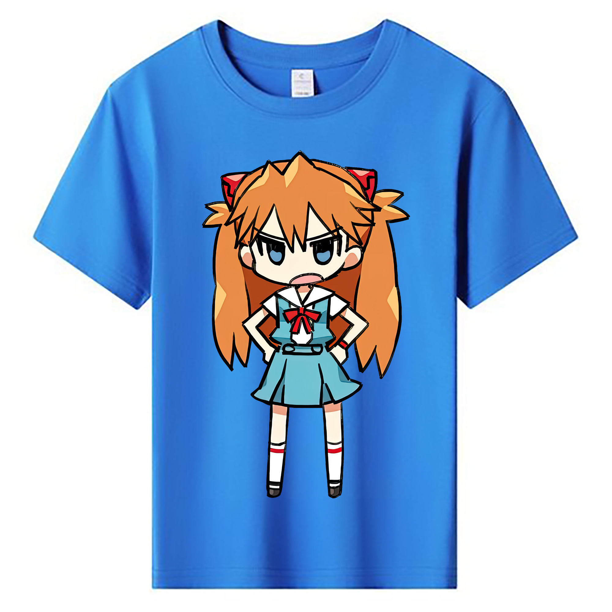 （画像用） EVA 新世紀エヴァンゲリオン 綿100％キッズTシャツ（フロントプリント）